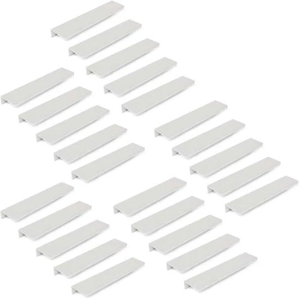 Pack 25 poignées alu 198 mm mate pour rénovation cuisine et tiroirs