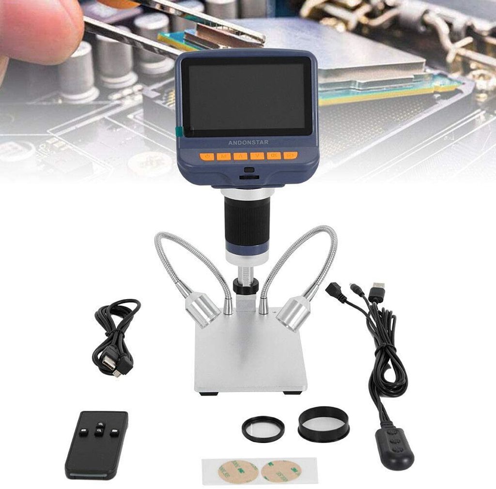 Digitální mikroskop 4,3" LCD displej AD106S HD1080P USB SMD Obrázek produktu 11