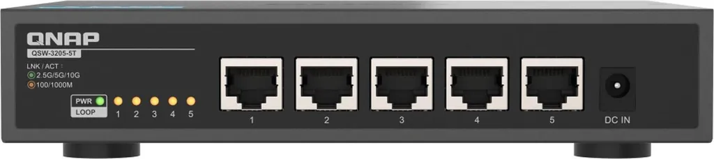 Switch 10GbE QNAP QSW-3205-5T - Boostez votre réseau NAS et montage vidéo