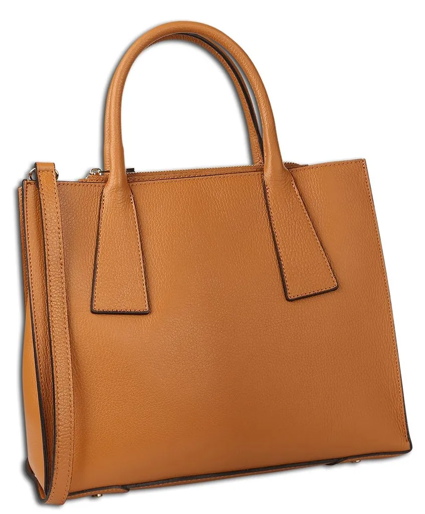 Sac cabas femme marron clair Toscanto, grand format chic et pratique