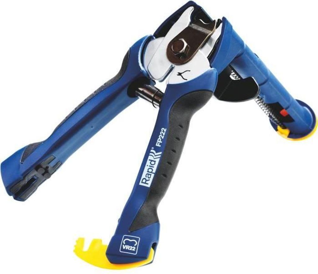RAPID FP222 Zange für Drahtzäune + 100 VR22 Galva Klammern und 100 VR22 Klammern, Verzinkter Stahl