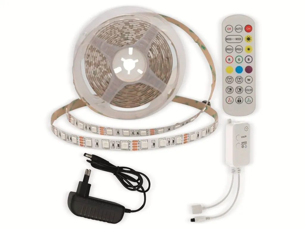 Bande Lumineuse LED RGB Multicolore Bluetooth pour Décoration Maison