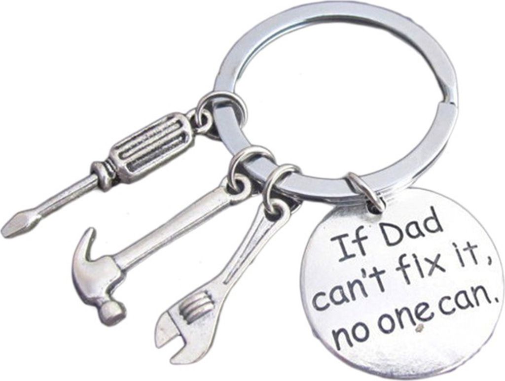 If Dad Can't Fix It No One Can Hand Tools Keyring Vatertag Geschenk Schlüsselanhänger