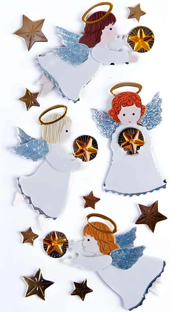 Embellir vos Albums Photo facilement avec les Stickers Anges Heyda Mix