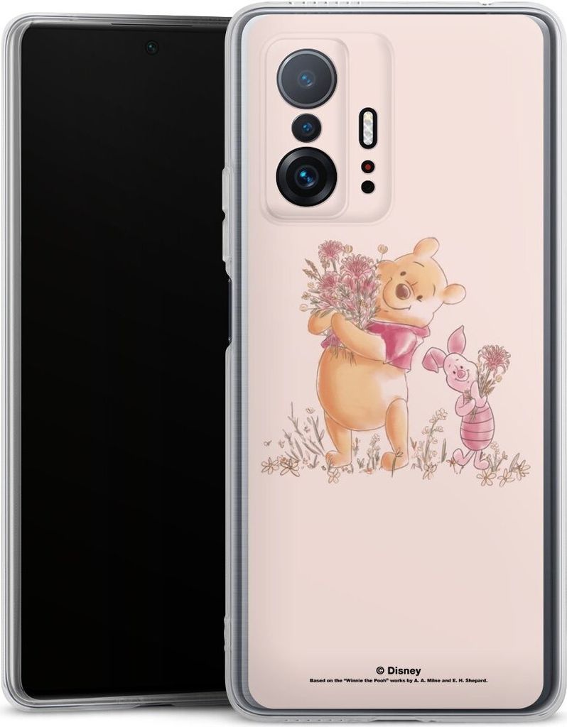 DeinDesign Handyhülle für Xiaomi 11T Pro 5G Silikon Hülle Case Smartphone Schutzhülle Disney Offizielles Lizenzprodukt Winnie Puuh Ferkel