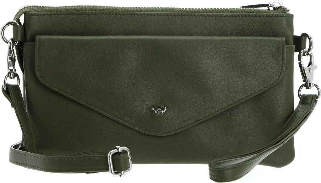 Golden Head Valencia Minibag Fango vert : Sac à épaule cuir de qualité