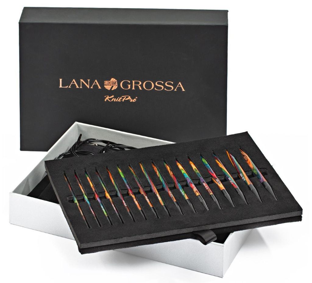 Lana Grossa VARIO Rundstricknadel-Set Design-Holz Produktbild 