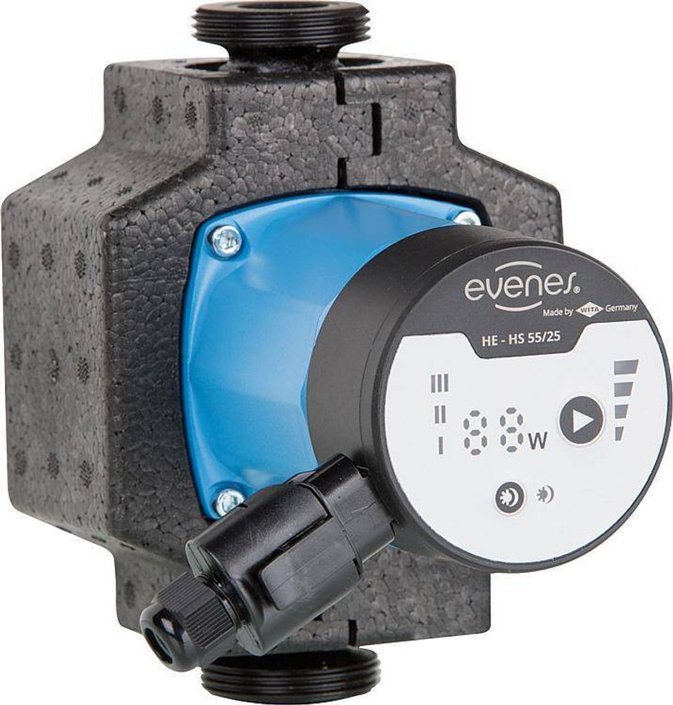 Hocheffizienzpumpe Evenes EV-HS 180mm Umwälzpumpe Heizungspumpe HE-HS 35-25 : HE-HS 35-32