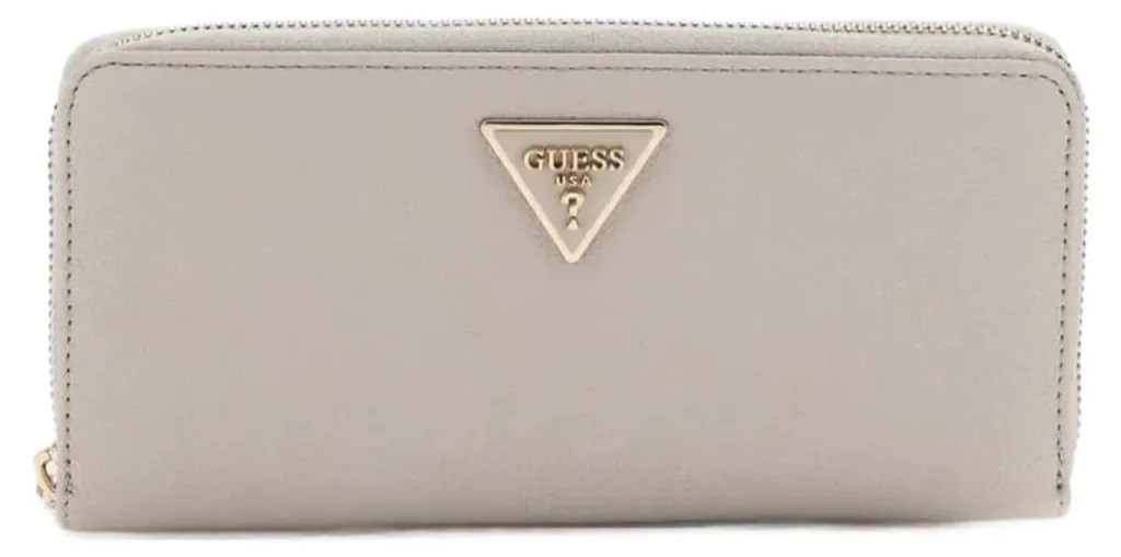 Portefeuille Zippé Femme Guess Laurel Ivory - Maroquinerie de Luxe