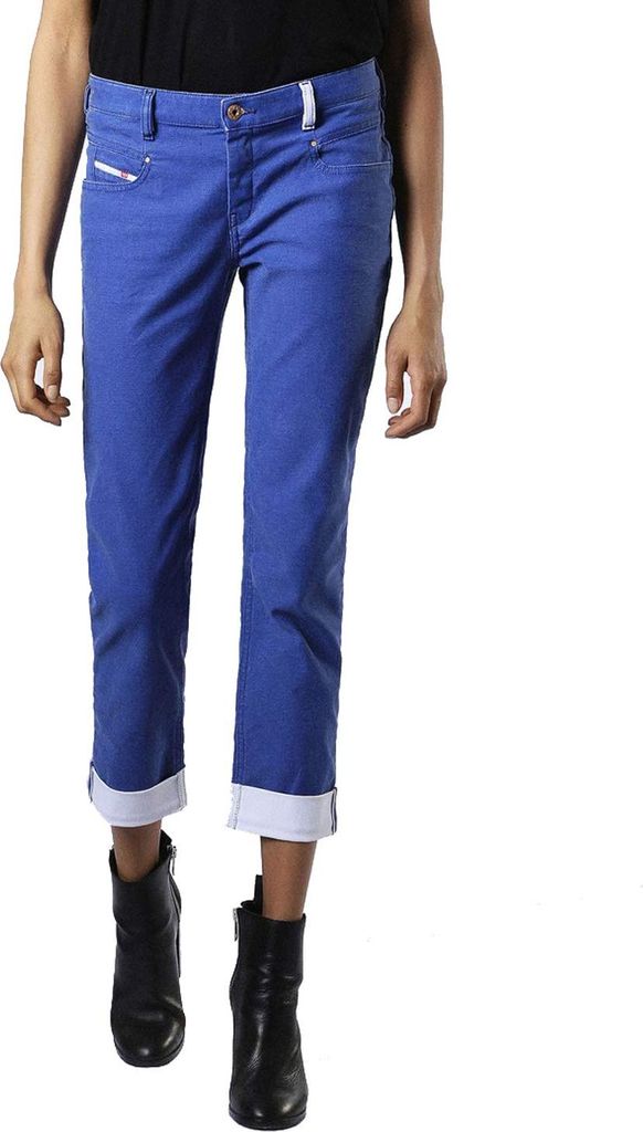 Diesel Belthy-Ankle 0682M Damen Jeans Hose Slim Straight