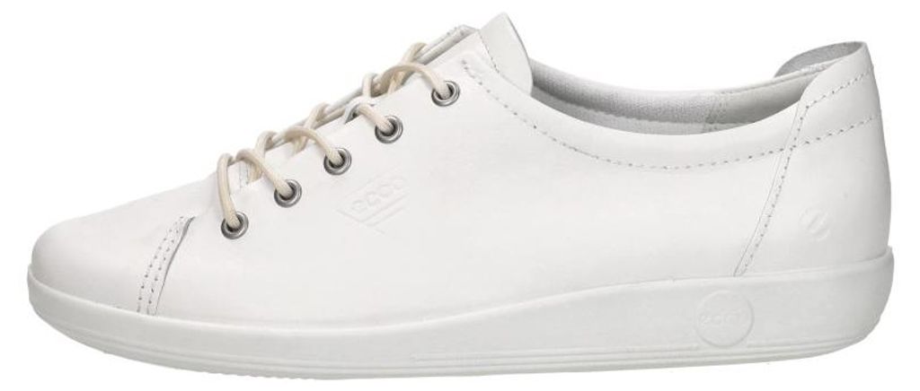 Ecco Soft 2.0  Veterschoenen Laag - Wit - Maat 39 Produktbild 