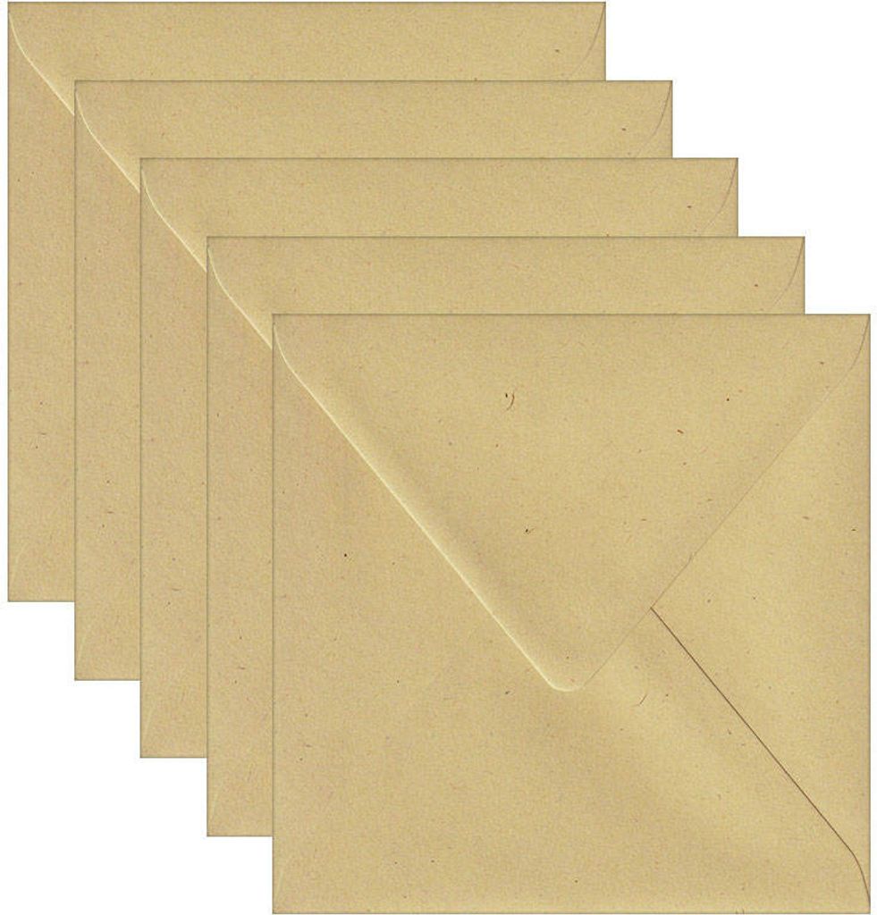 K4 NK Briefumschläge Flora Tabacco Umschlag Briefumschlag hellbraun 130g - 25 Stück
