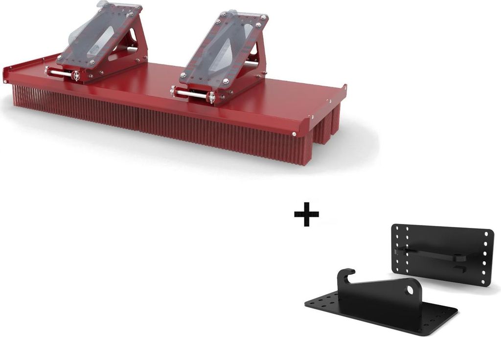 Joma-Tech Blockbesen proLine mit Schraubadapter Zettelmeyer/Volvo 40x40x310mm in 1500 mm