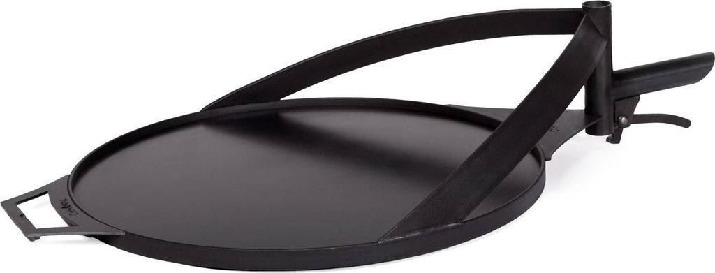 Grillplatte rund Ø 50 cm Stahl mit Griff passend für Feuerschalen