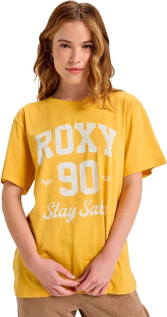 Roxy Hangloose The Sky Kurzarm-t-shirt Gelb L Frau Gelb L