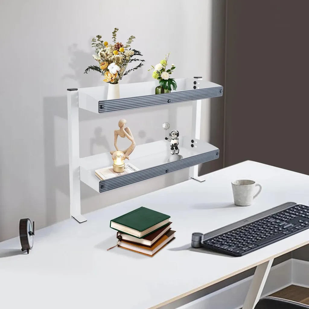 Étagère bureau sans trou - Solution rangement pour bureau encombré - 4