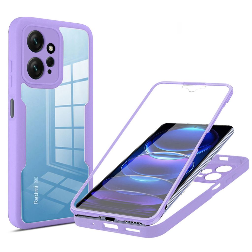 360° Grad Hülle Xiaomi Redmi Note 12 4G Rundum vollschutz Produktbild 