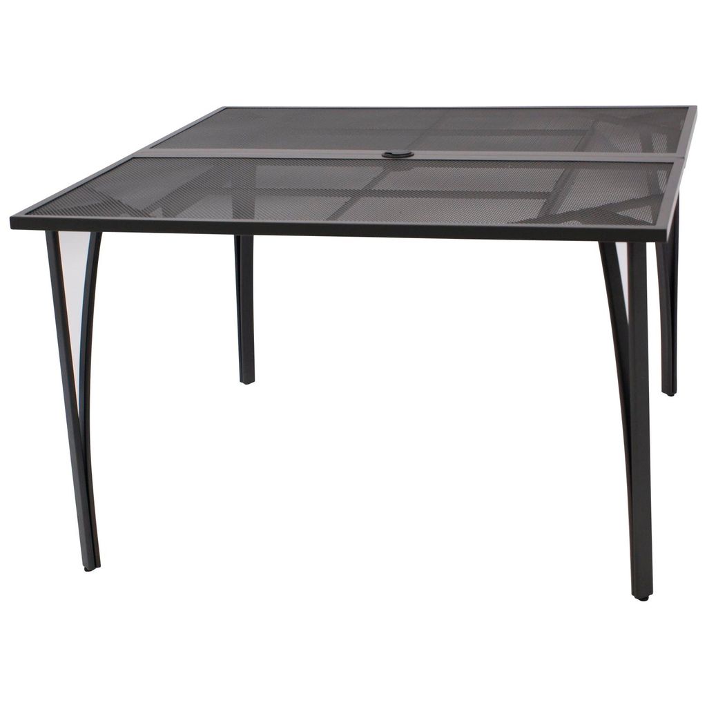 DEGAMO Gartentisch Esstisch Tisch CLASSIC 120x120cm, Streckmetall anthrazit