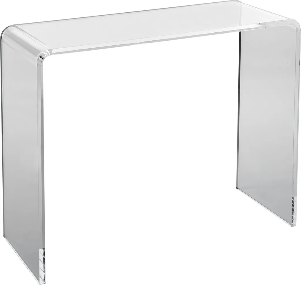 Console de Salon en Acrylique Clair - Table d'Appoint Design Invisible