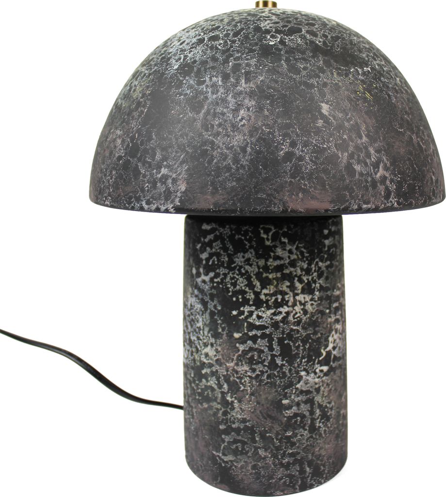 Tischlampe Pilz 23x30 cm Keramik in Steinoptik Produktbild 