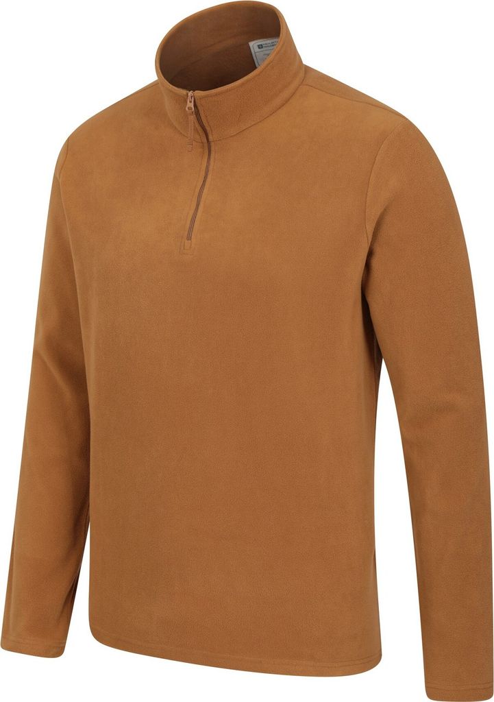 Mountain Warehouse - "Camber II" Fleece-Oberteil mit halbem Reißverschluss für Herren MW830 (XXS) (Senf)
