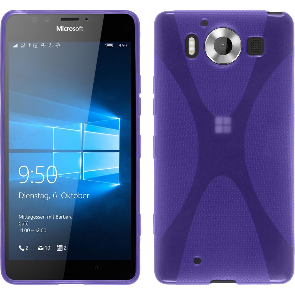 PhoneNatic Case kompatibel mit Microsoft Lumia 950 - lila Produktbild 