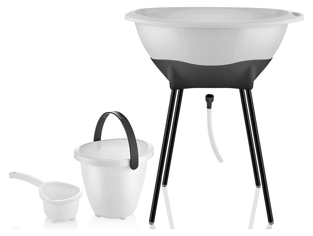 Babybadewanne Set Elegante Babybadewanne Set, Weiß