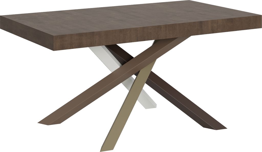 ITAMOBY - Ausziehtisch 160/264x90 cm Volantis Nussbaum Tischbeinein 4/C Farbkombination