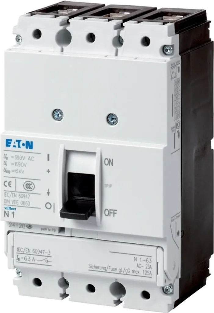 Eaton Interrupteur-Sectionneur N1-160 281236 pour Tableaux de Distribution
