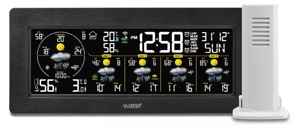 Station Météo Wi-Fi J+4 Écran Couleur - La Crosse Technology WS6827