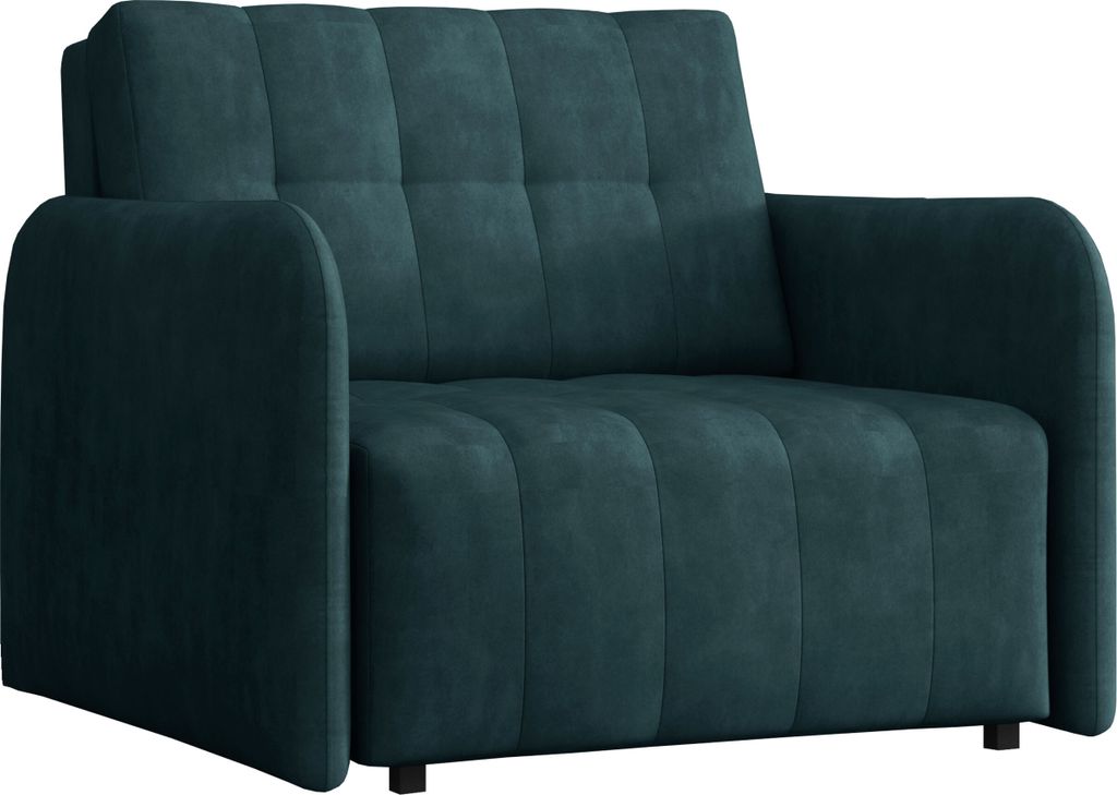 MIRJAN24 Schlafsofa Viva Grand I, einsitzer Bettsofa inkl. Kissen, mit Bettkasten und Schlaffunktion, Stilvoll Couch (Farbe: Country 12)