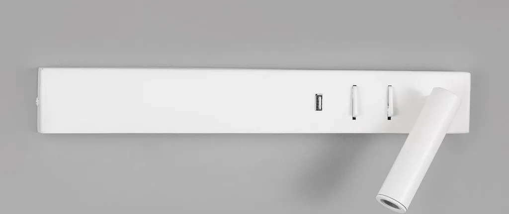 Applique Murale VIDA LED Blanche Gauche - Éclairage Indirect Chic - 19