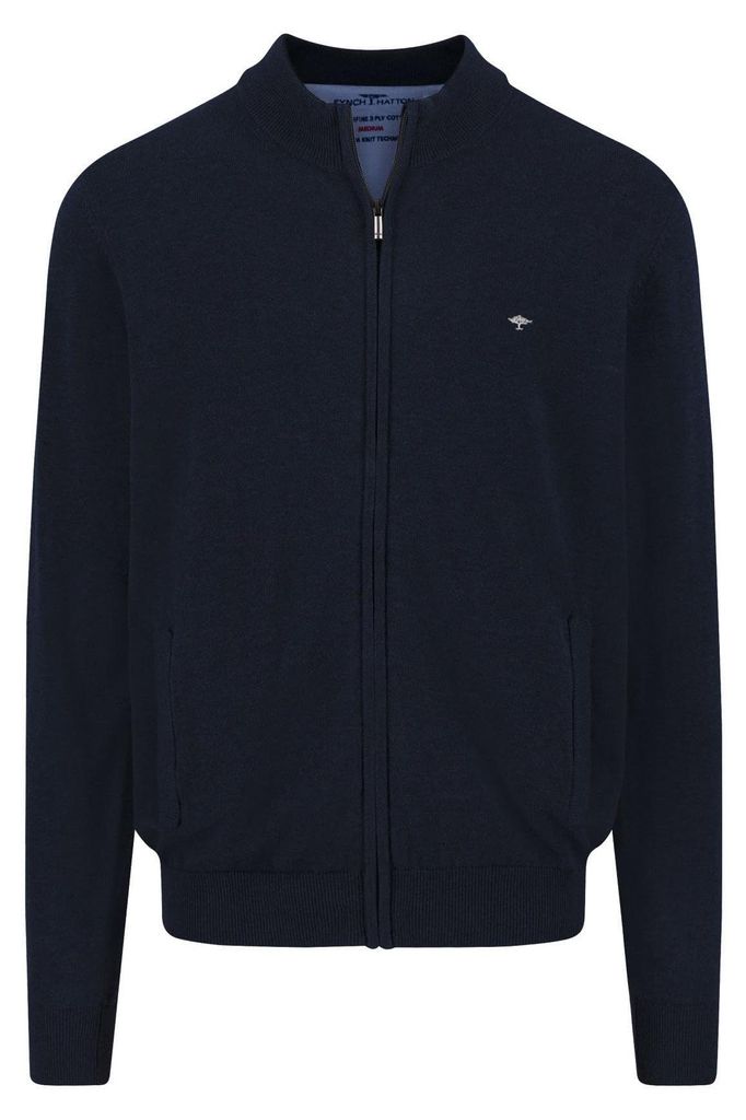 FYNCH-HATTON Strickjacke aus Baumwolle mit Stehkragen Produktbild 