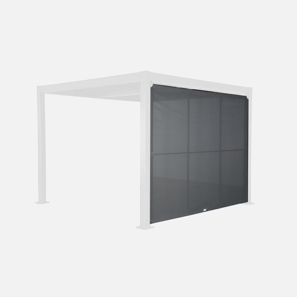 sweeek - Vordach 3m für Pergola Palace Aluminium und Produktbild 