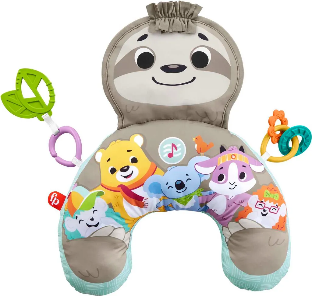 Coussin d'éveil ventral Fisher-Price Paresseux avec effets de vibrations