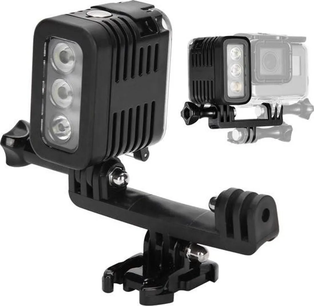 Illuminatore LED Subacqueo Dimmerabile 40m - Compatibile GoPro 4/3/2/1