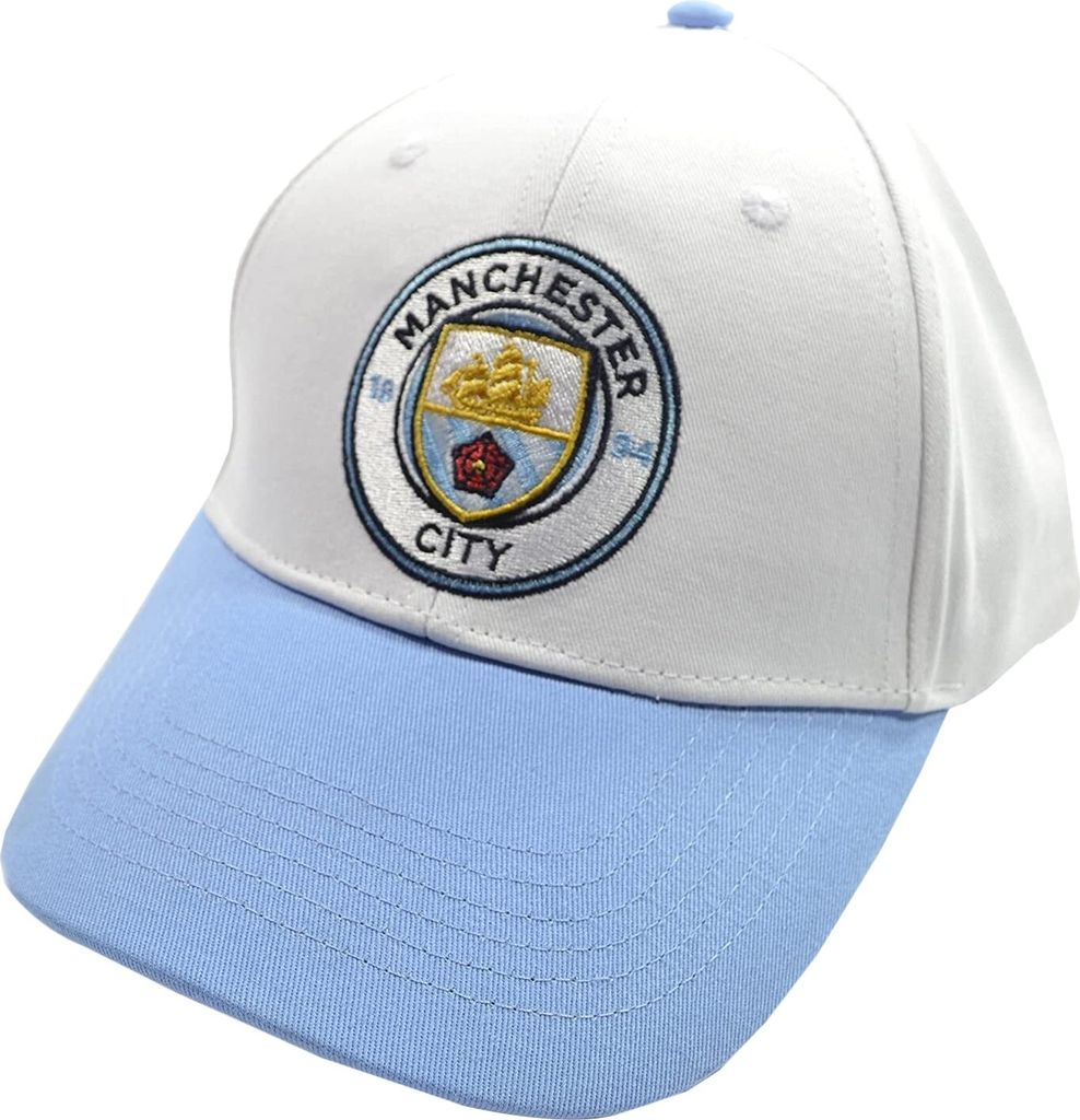 Manchester City FC - Baseball-Mütze BS2910 (Einheitsgröße) (Himmelblau/Weiß)