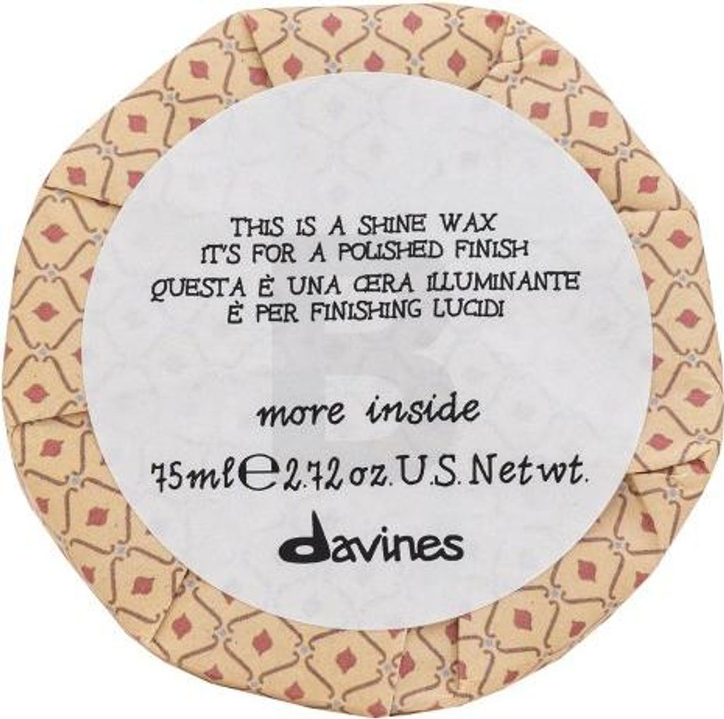 Davines More Inside Shine Wax Haarwachs für gestärktes und glänzendes Haar 75 ml