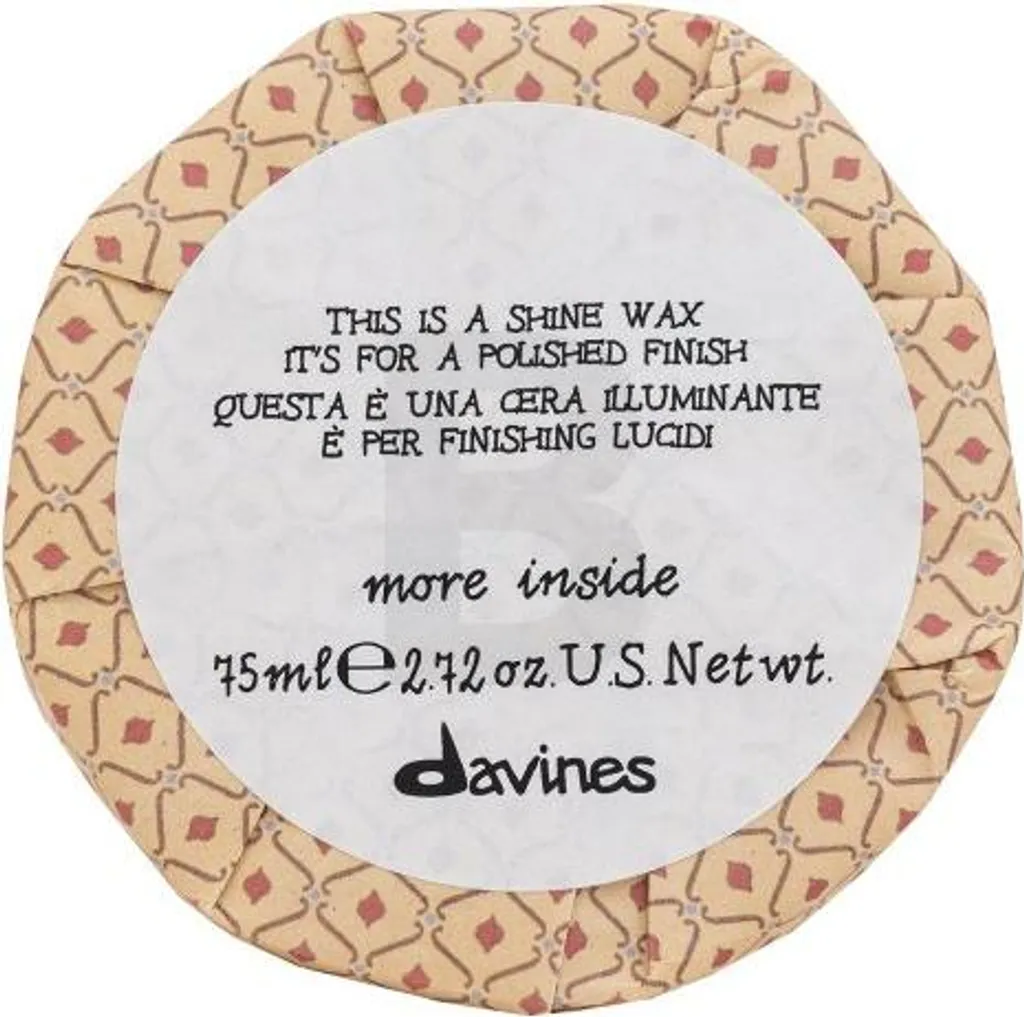 Cire cheveux brillance intense Davines More Inside pour la forme