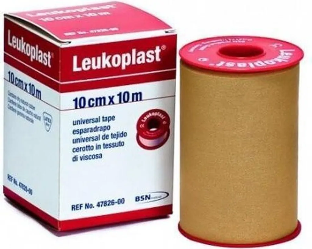 BSN Leukoplast 10cm x 10m | Nastro Adesivo Medico per Bendaggi Sportivi