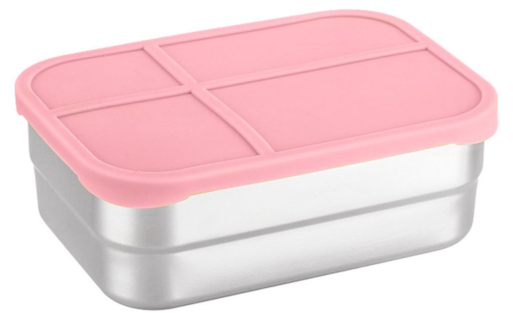Vorratsdosen mit Deckel, Edelstahl-Snackbox, auslaufsicher, stapelbar, ideal für die Zubereitung von Mahlzeiten in der Küche