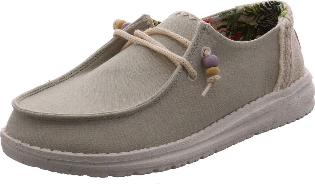 Produktbild von HEYDUDE Wendy Natural Schuhe Weiß Damen-Mokassins