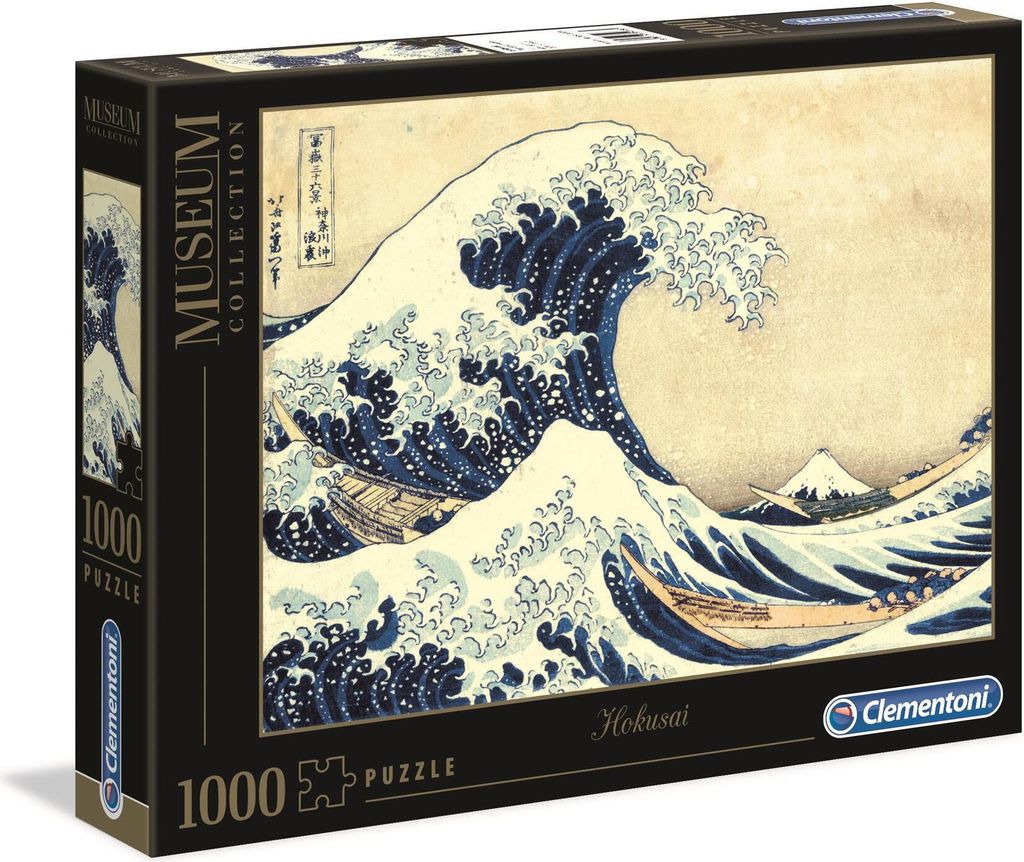 Puzzle 1000 dílků Velká vlna v Kanagawě, Hokusai Obrázek produktu 