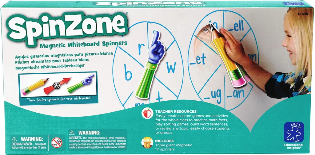Learning Resources Jeu éducatif Roulettes Magnétiques Tableau Blanc LER2690