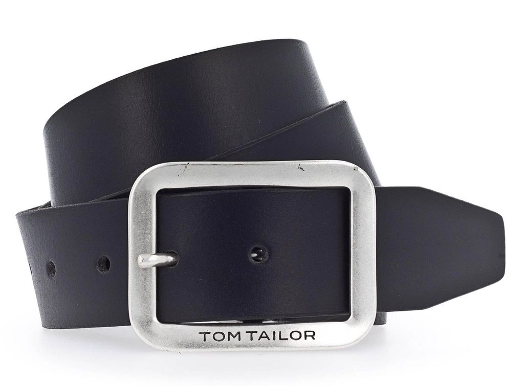 Tom Tailor Herren Gürtel - Echt Leder, Dornschließe, Produktbild 