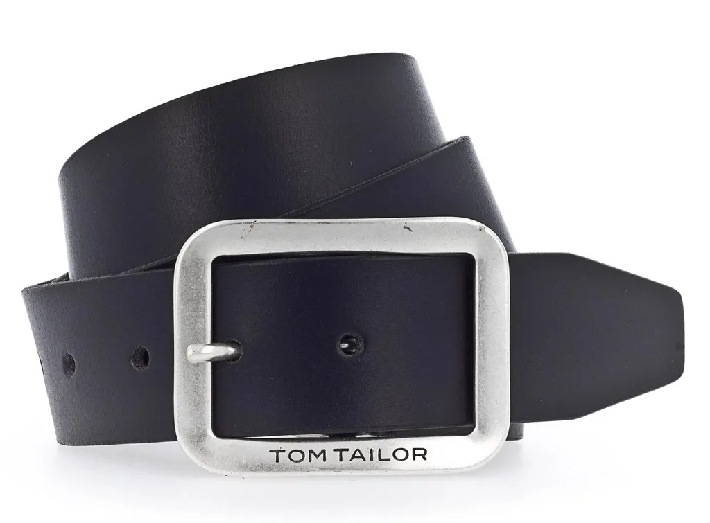 Idee Regalo Uomo: Cintura Tom Tailor Nera W90 Pelle - Taglia Regolabile