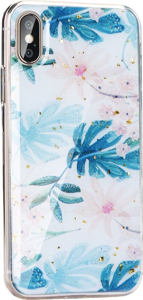 cofi1453 Hülle Schale Marble Case Cover Stein Marmor Design Glitzer Muster Handyhülle Handyschale Fashion Tasche Schutz Motiv 2 für iPhone XS