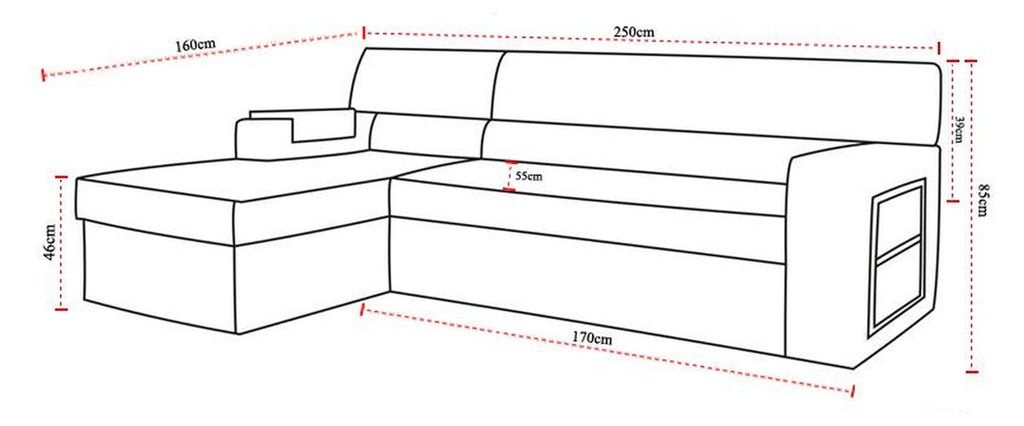 Sofa Bettfunktion Schlafsofa Ecksofa Sofa Couch Polster Eck Sofas Garnitur Neu