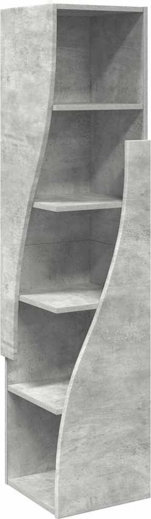 Eckschrank Beton Grau 32x32x140cm Holzwerkstoff