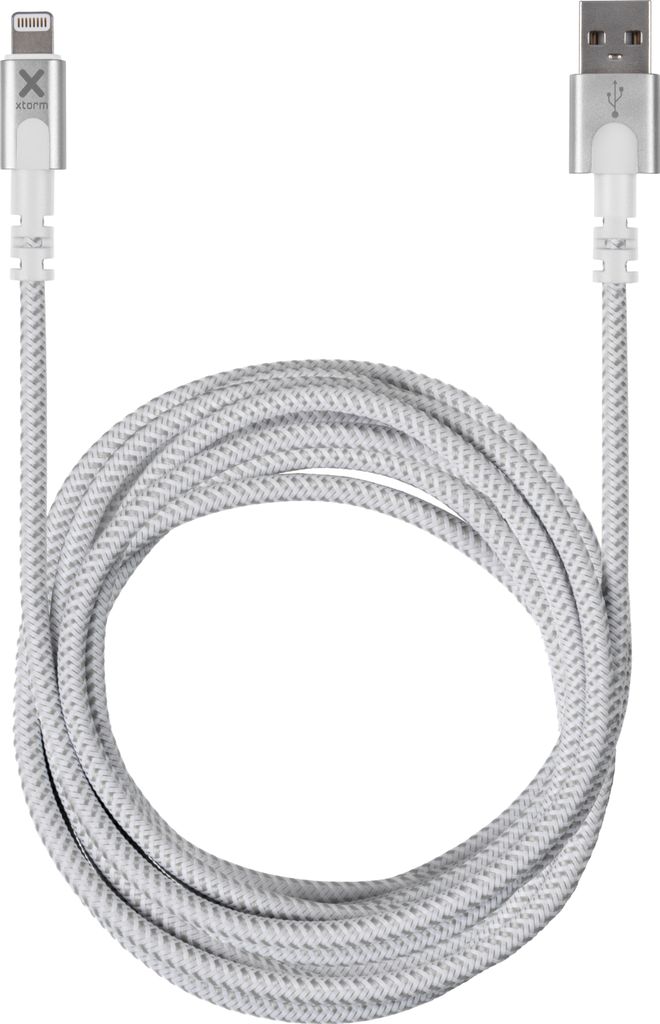 Xtorm USB-auf-Lightning-Kabel, 3 Meter langes Schnellladekabel, kompatibel mit iPhone/iPad/iPod